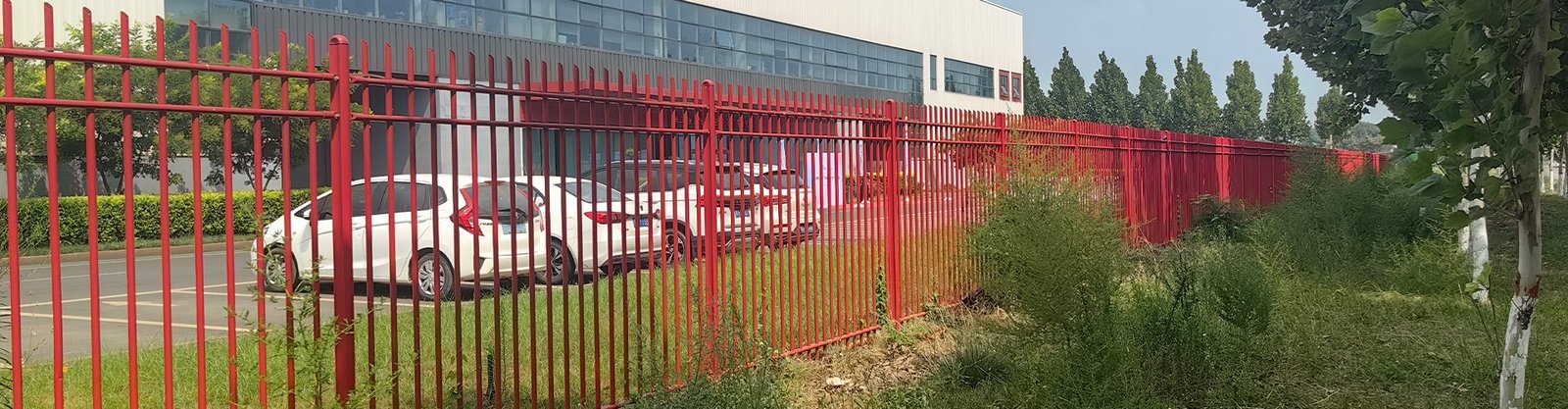 Spiked fence with special shaped post